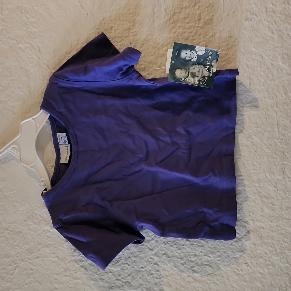 Little North West Blue Purple Short Sleeved Tee